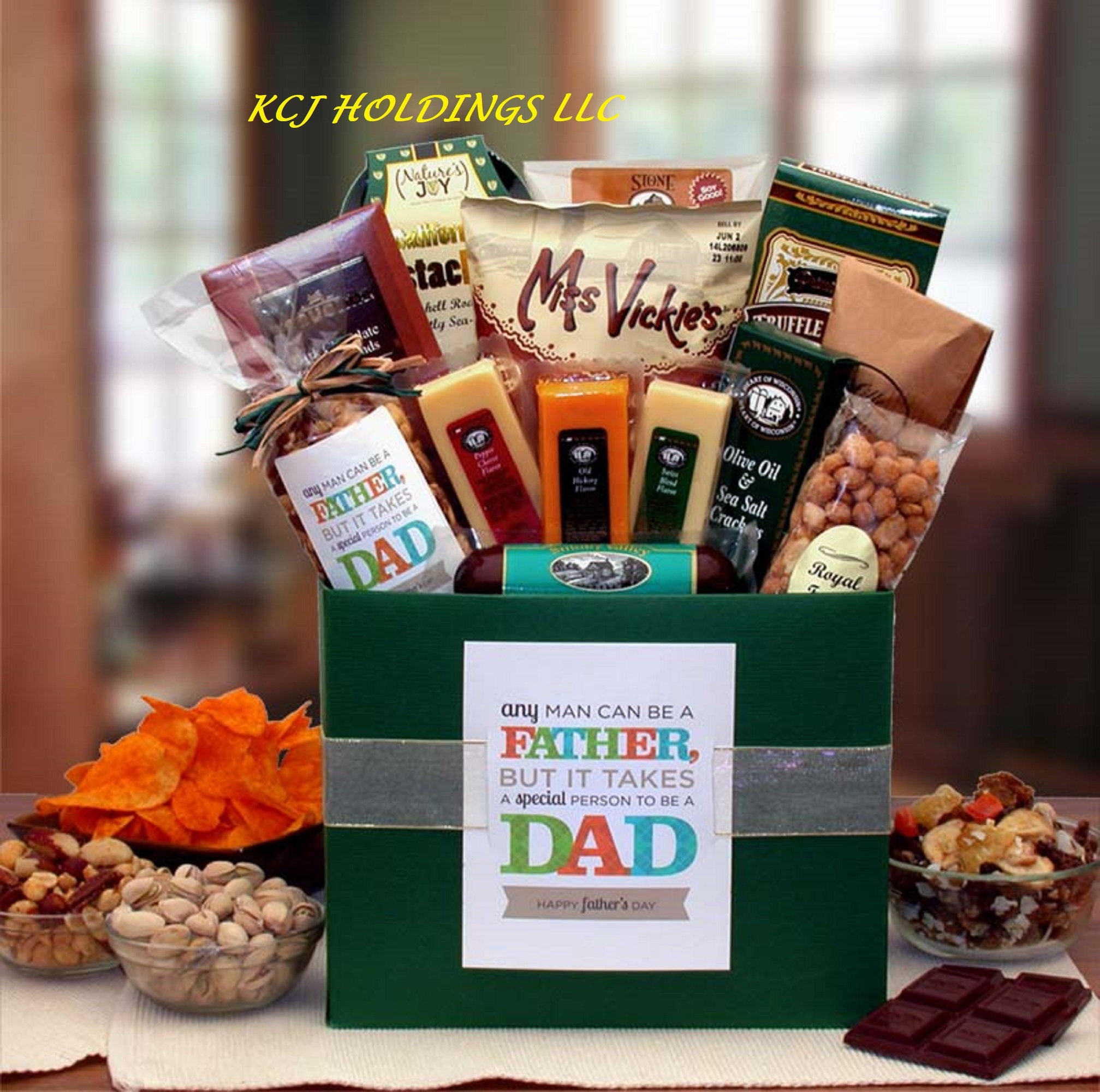 The Fisherman's Fishing Creel Gift Basket Gift Basket for Father's
