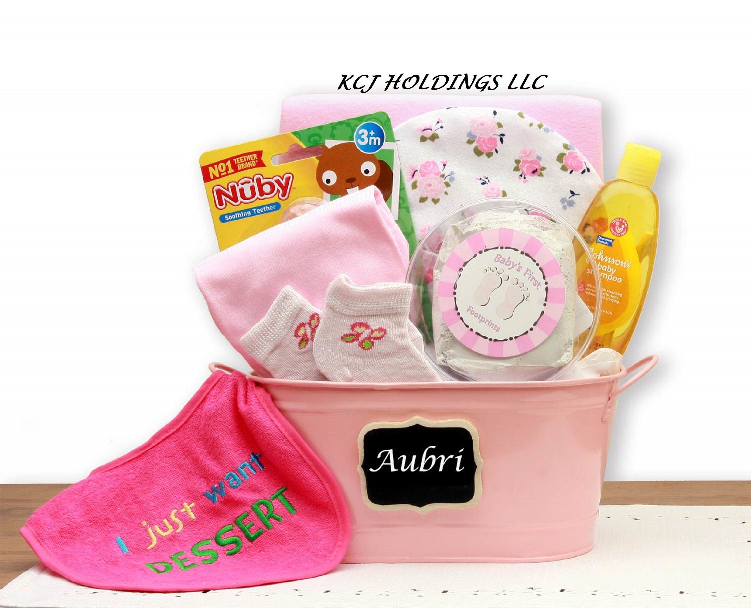 Baby Basics Gift Pail Gift Basket Baby Shower Gift Gift for New Baby B –  The Cookoos Nest